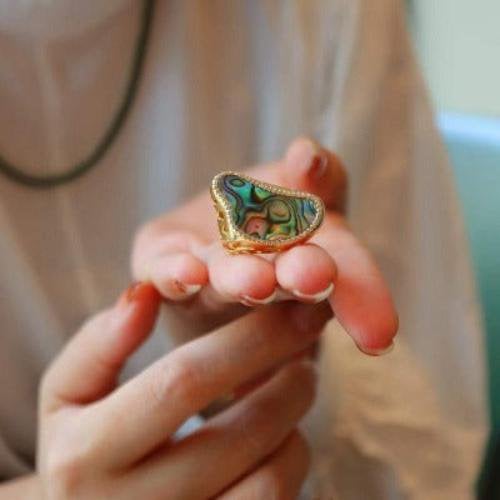 Abalone Perlmutt Ring