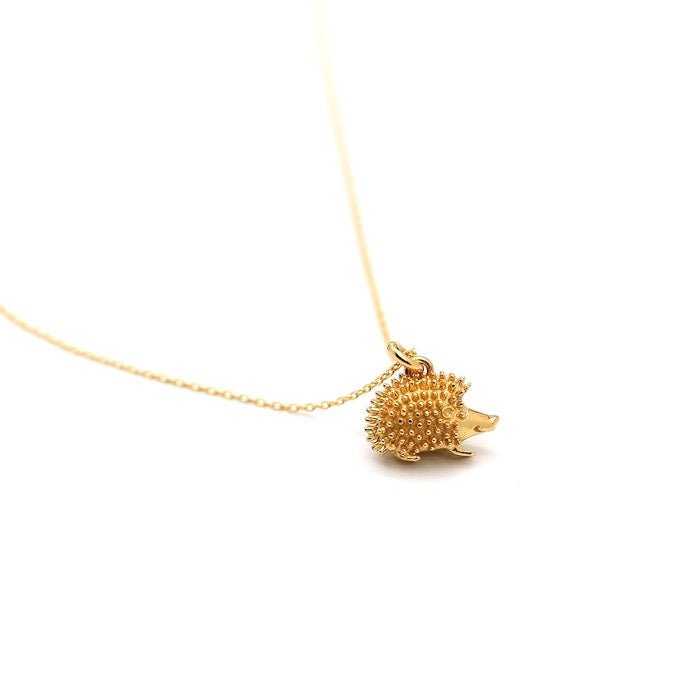 Goldene Igel Halskette