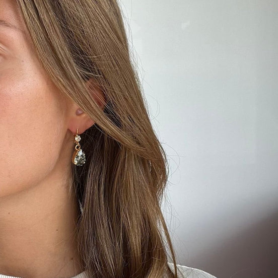 Boucles d'oreilles bleu myrte