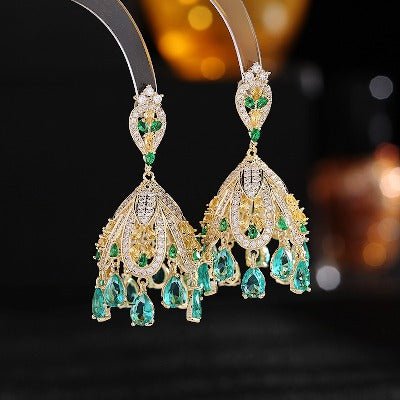 French palace earrings inspired by wind chimes