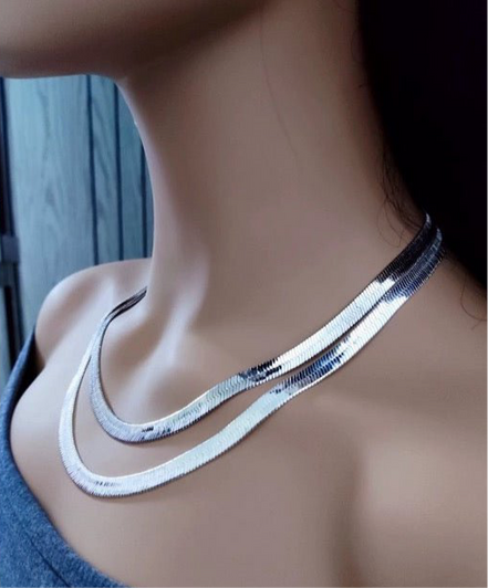 Unisex Herringbone Kette