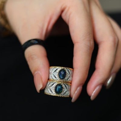 Schwarzer Opal Ring