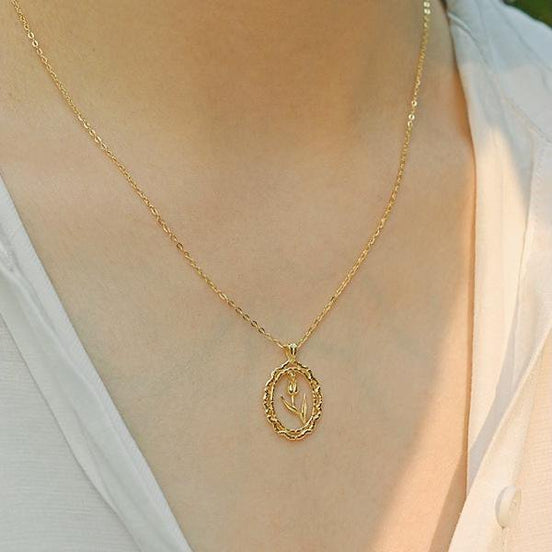 Collier Tulipe Vintage