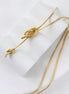 Golden Drape Long Necklace