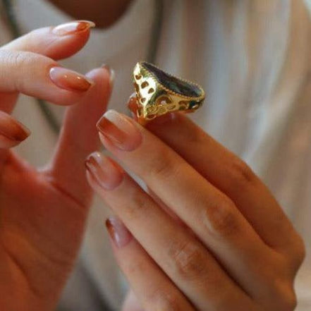Abalone Perlmutt Ring