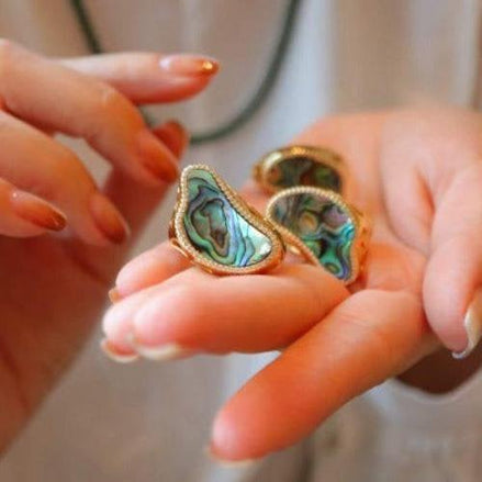 Abalone Perlmutt Ring