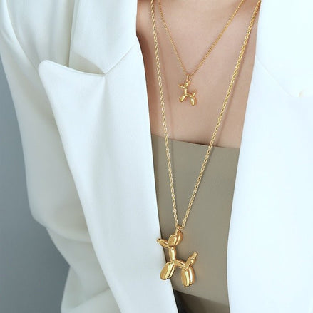Balloon Pup Necklace