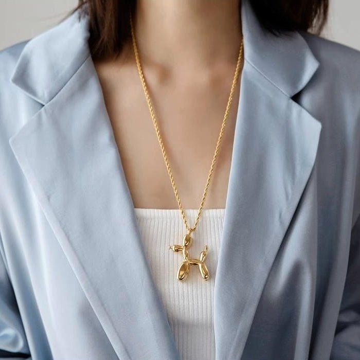 Balloon Pup Necklace