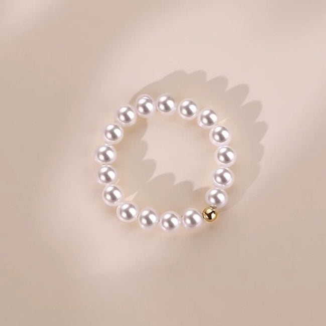 Freshwater pearl ring with 14K gold filling