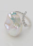 Barockperlenring mit Zirkonia