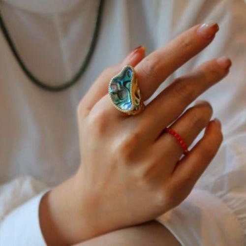 Abalone Perlmutt Ring
