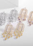 Royal French Arc Sparkling Earrings