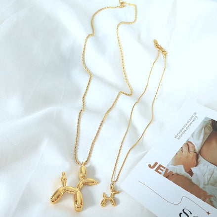 Balloon Pup Necklace