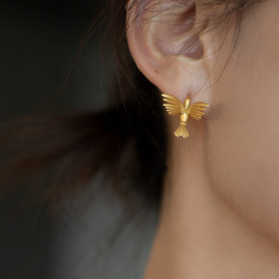Lucky bird earrings