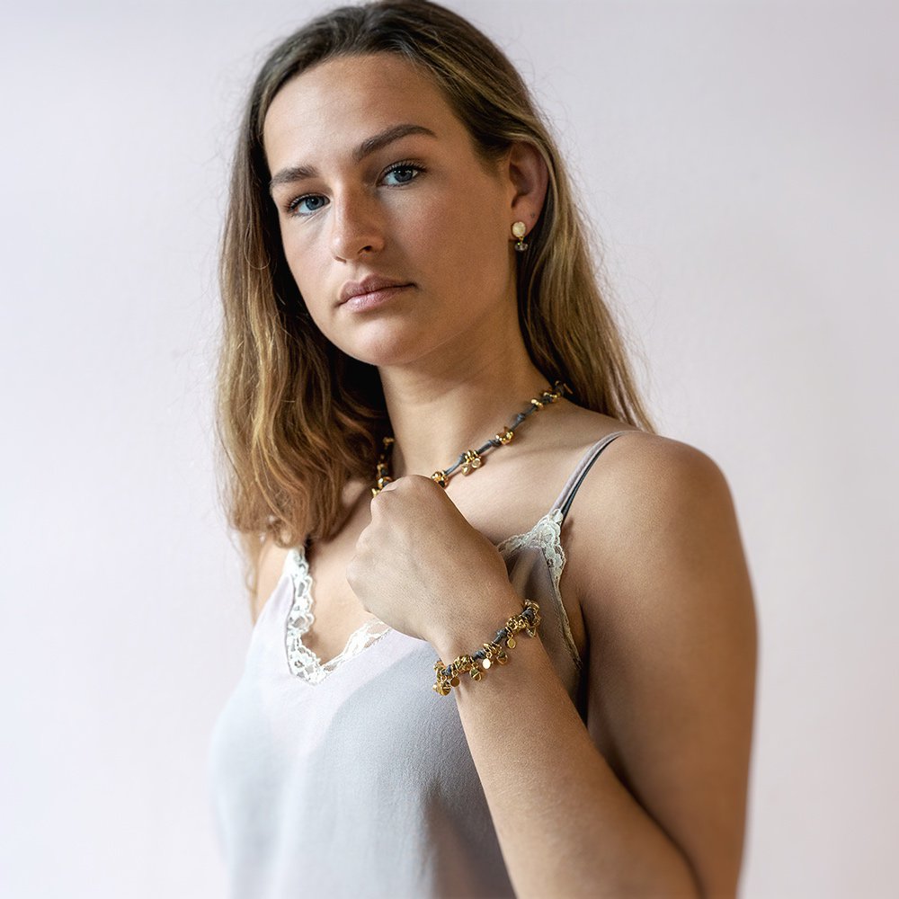 White & Gold Necklace