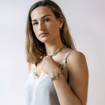 White & Gold Necklace