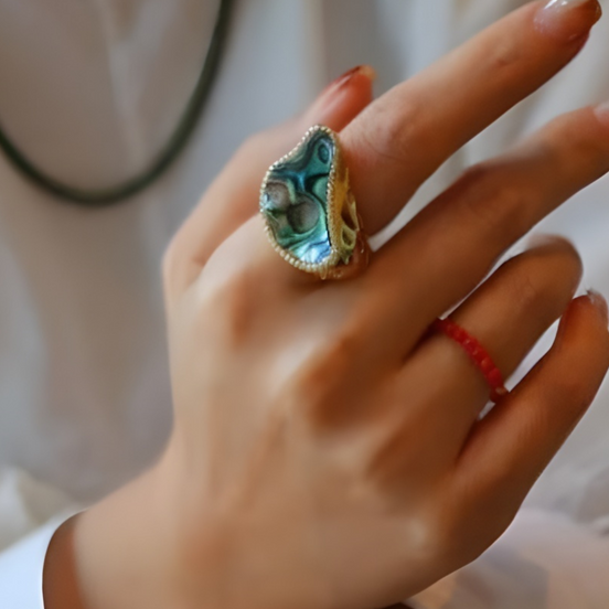 Abalone Mother of Pearl Ring