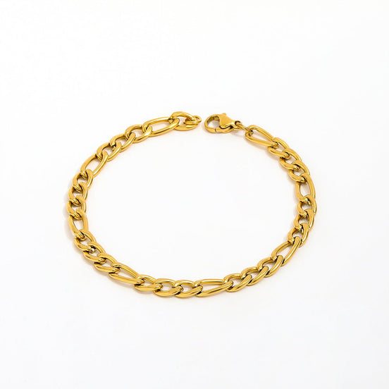 Edelstahlarmband im Figaro-Stil