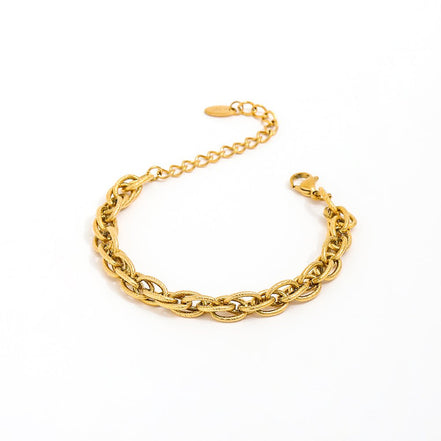 Edelstahlarmband mit klobigen Gliedern