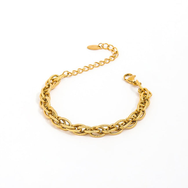 Edelstahlarmband mit klobigen Gliedern