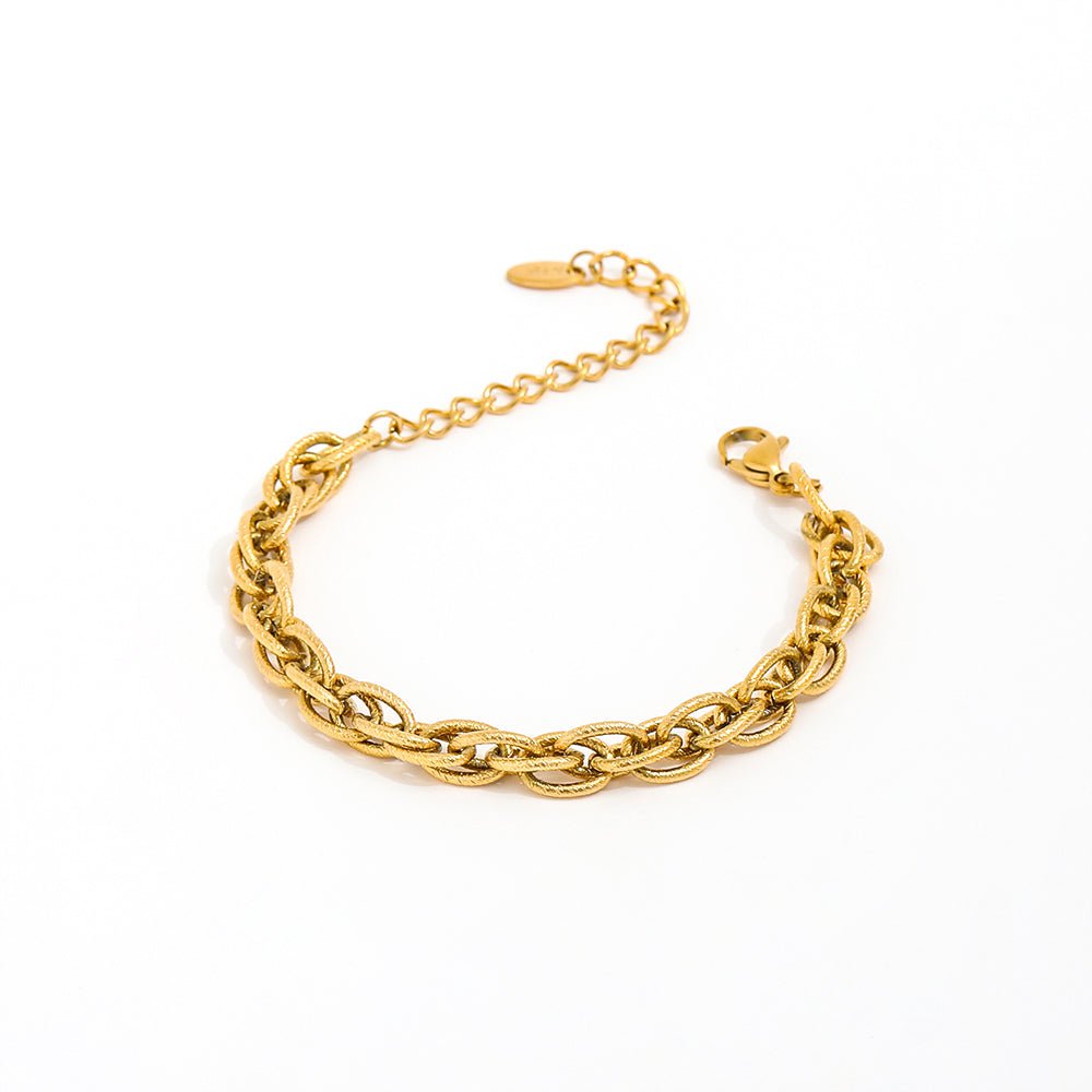 Edelstahlarmband mit klobigen Gliedern