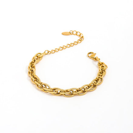 Edelstahlarmband mit klobigen Gliedern