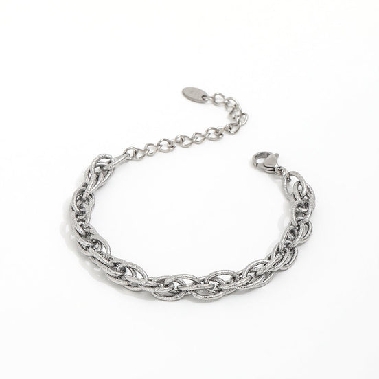 Edelstahlarmband mit klobigen Gliedern