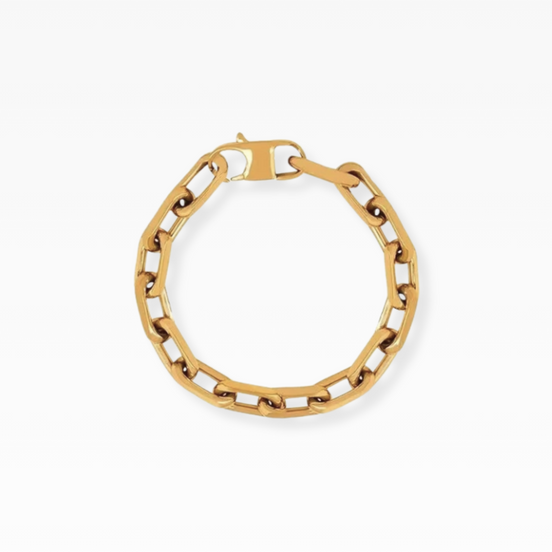 vergoldetes Edelstahlarmband im Bold Look Rope Chainstil