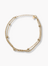 Sterling Silberarmband mit zwei unterschiedlichen Kettengliedern