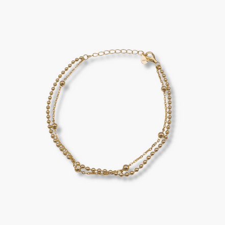 Sterling Silberarmband mit zwei unterschiedlichen Kettengliedern