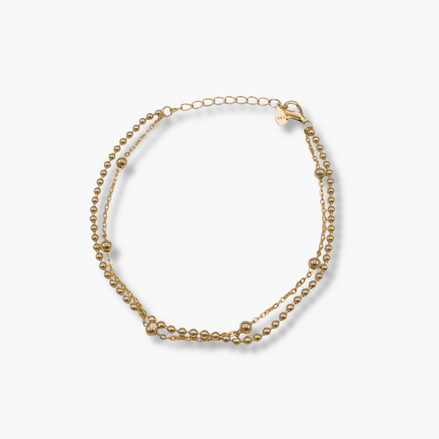 Sterling Silberarmband mit zwei unterschiedlichen Kettengliedern