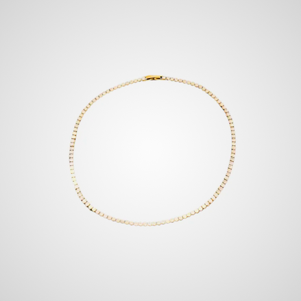 Halskette mit Diamant -Look, minimalistisch 