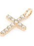 vergoldeter Charm im Kreuzdesign