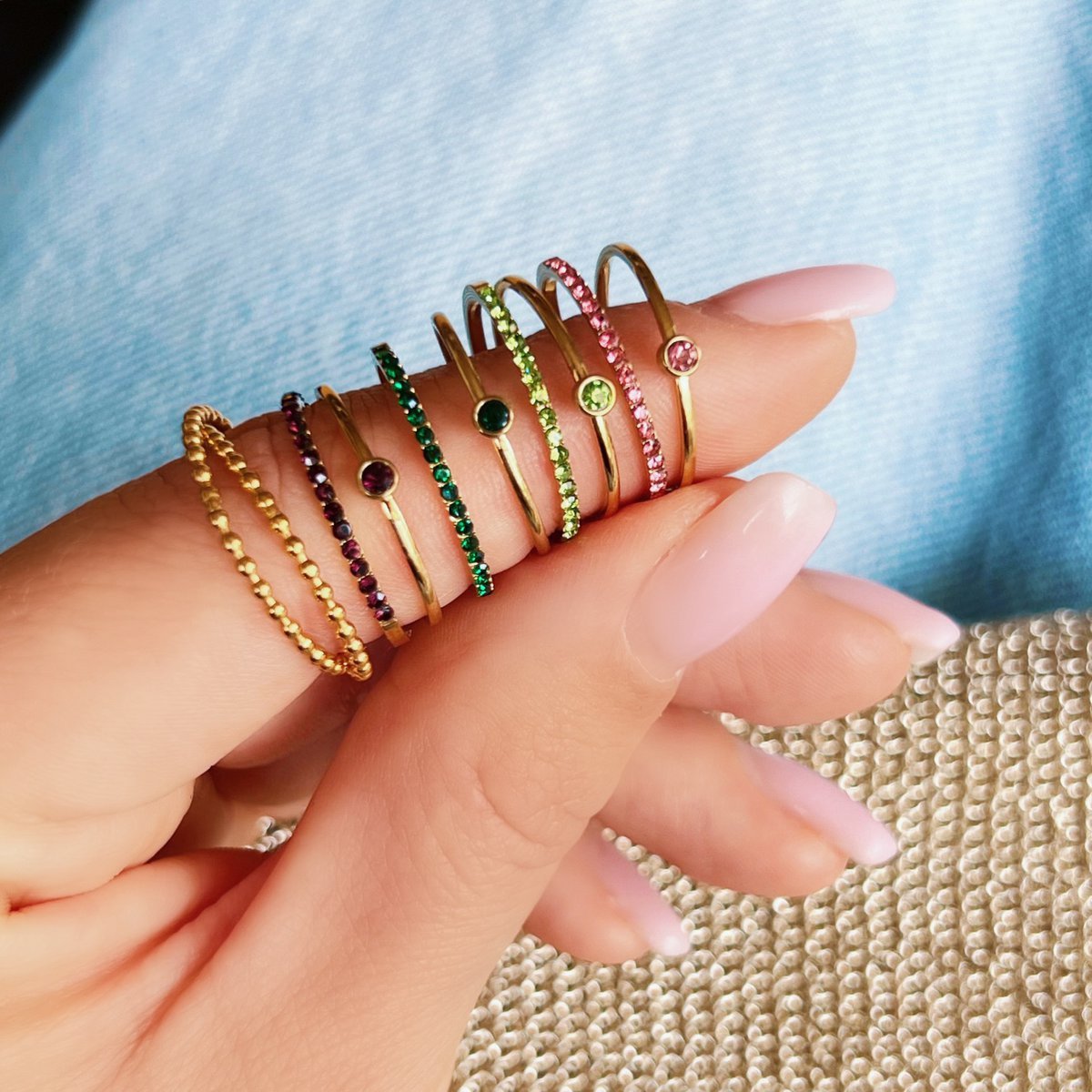 Miniherzenarmband aus Edelstahl