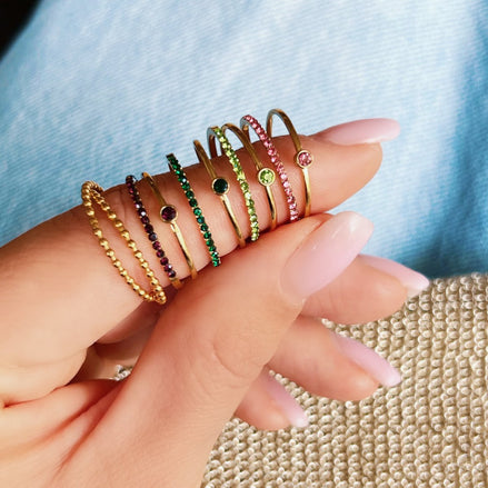 Miniherzenarmband aus Edelstahl