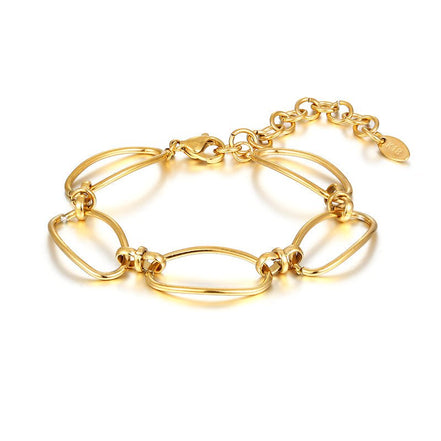 Edelstahlarmband mit großen Gliedern