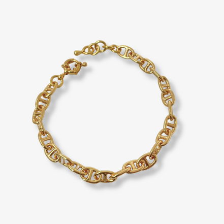 Armband aus Messing im Pig-Snout-Kettengliederdesign 