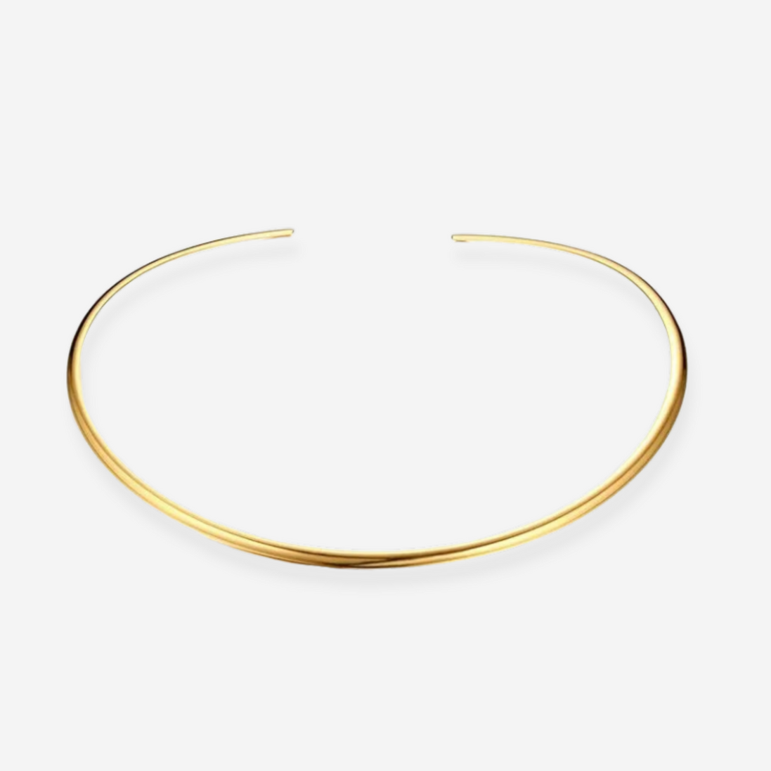vergoldeter Edelstahlchoker im minimaltischen Design
