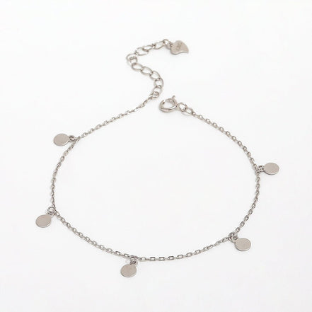 Edelstahlarmband mit 5 kleinen Coins