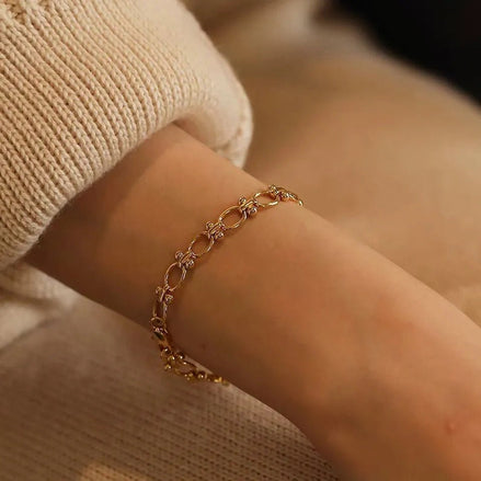 Edelstahlarmband im Y2K Retro-Look