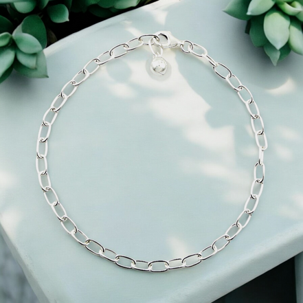 Zartes 925 Sterling Silber Armband mit eleganter Schlichtheit