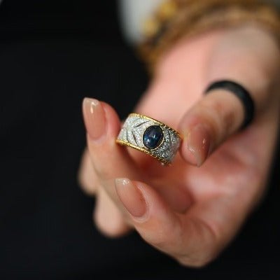 Schwarzer Opal Ring