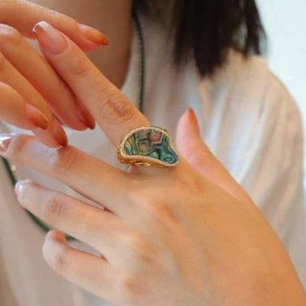 Abalone Perlmutt Ring