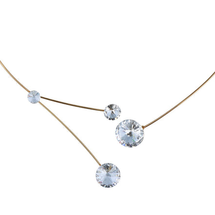 Floating Crystals Necklace