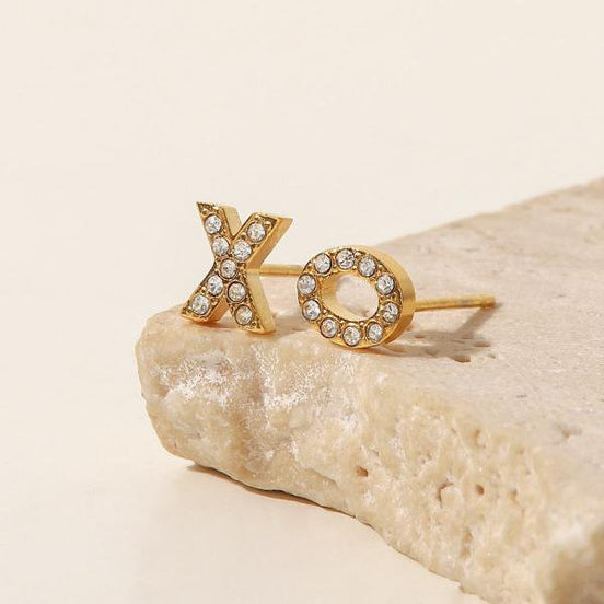 Sparkling little XOXO earrings