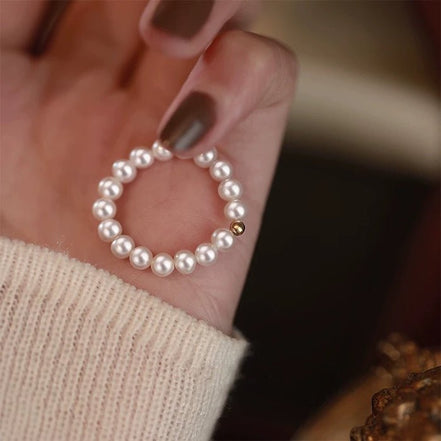 Freshwater pearl ring with 14K gold filling