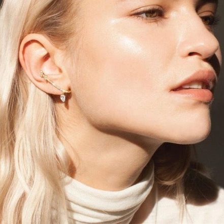 Glitter Line Ear Cuff