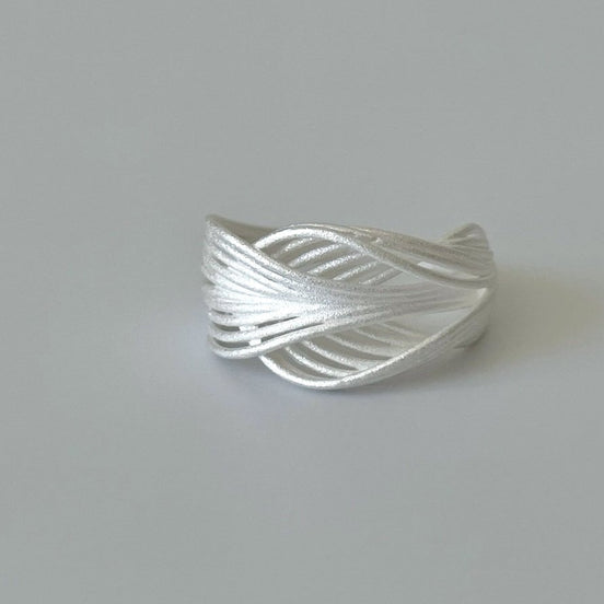 Sterling Silver Net Knotted Rings