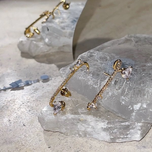 Glitter Line Ear Cuff