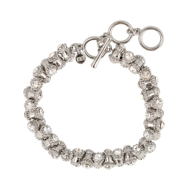 Barrel Bracelet - Rhodium